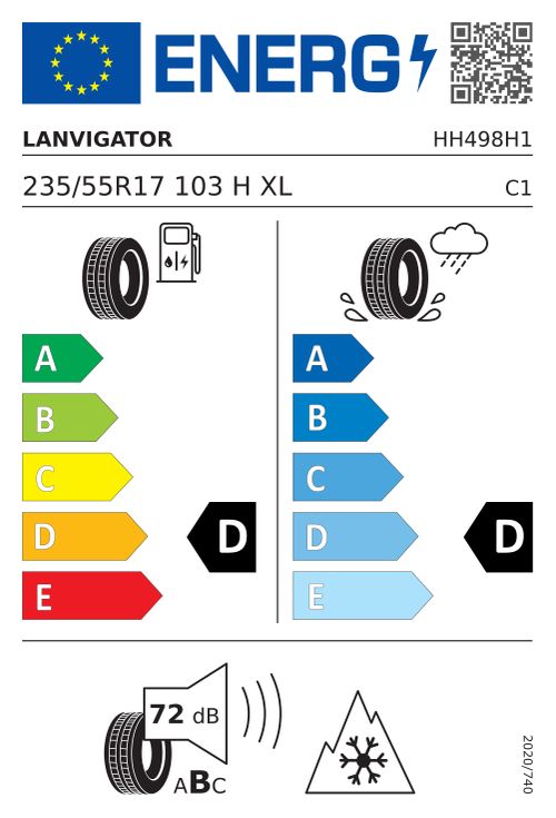 EU-Label LANVIGATOR SNOWPOWER 235/55R17 103H XL