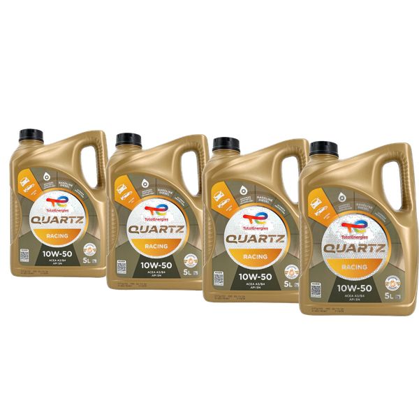 1X Total Quartz Racing 10W-50 4X5 Liter-image